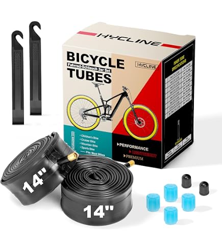 Amazon | Hycline 自転車 チューブ 14/16/20/24/26/27.5x1.75-2.125